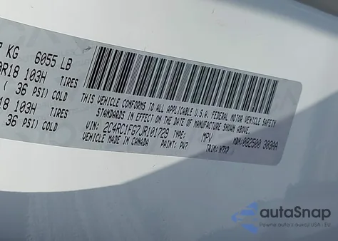 2018 Chrysler Pacifica Touring Plus from USA, damaged, VIN 2C4RC1FG7JR101729